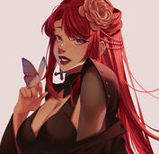 Freyja for Saikuro on ArtFight (https://artfight.net/attack/6545471.butterfly-queen)
