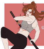 Lynn for AniKyaX on ArtFight (https://artfight.net/attack/8397782.katana)